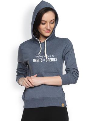 printed denim sweatshirt - 1217973 - Standard Image - 2