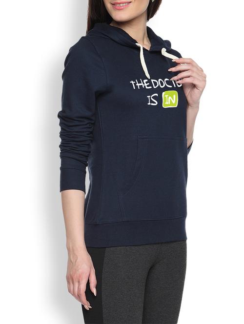 printed navy blue sweatshirt - 1217978 - Standard Image - 1