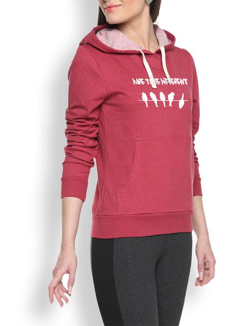 printed maroon sweatshirt - 1218002 - Standard Image - 1