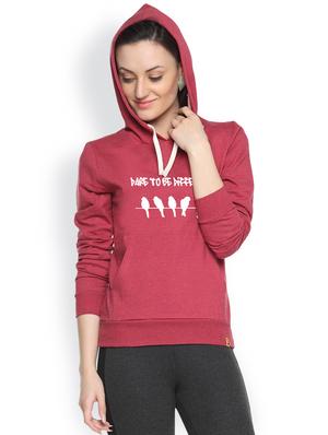 printed maroon sweatshirt - 1218002 - Standard Image - 2