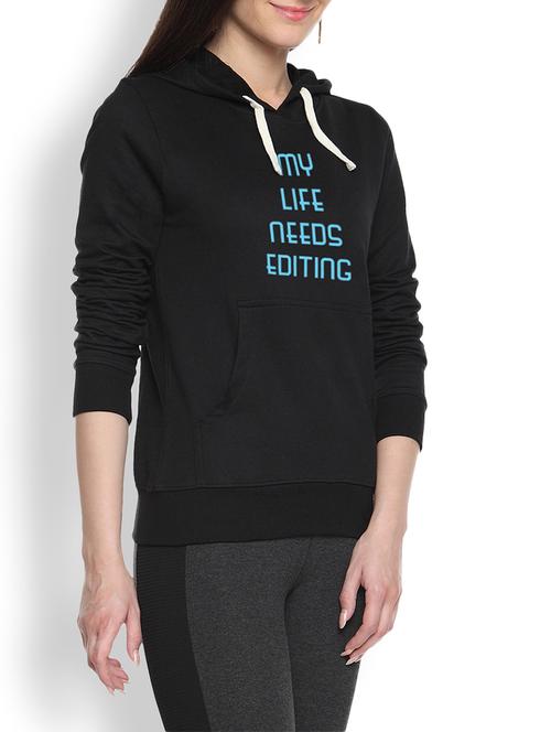 printed black sweatshirt - 1218004 - Standard Image - 1