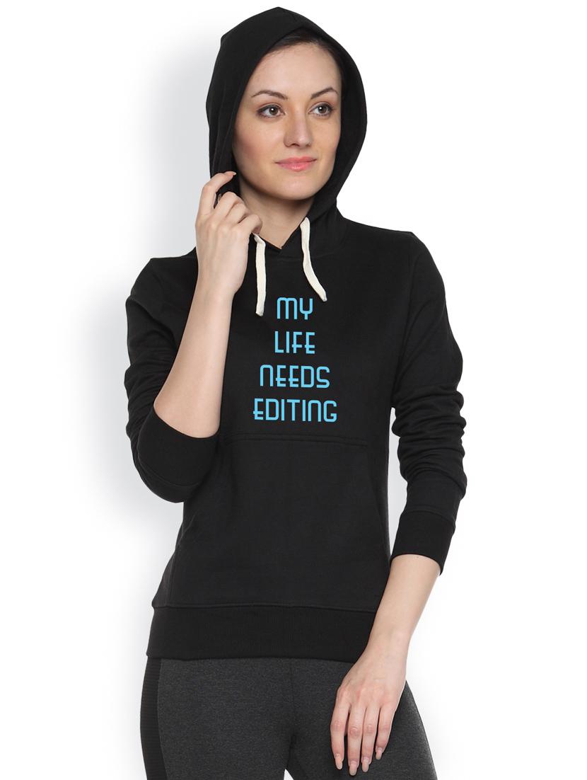 printed black sweatshirt - 1218004 - Zoom Image - 2