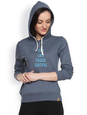 printed denim sweatshirt - 1218007 - Standard Image - 2