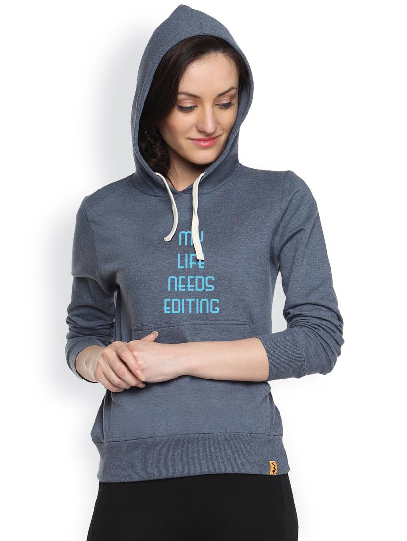 printed denim sweatshirt - 1218007 - Zoom Image - 2