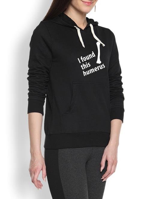 printed black sweatshirt - 1218037 - Standard Image - 1