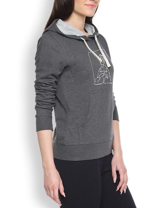 printed black sweatshirt - 1218064 - Standard Image - 1