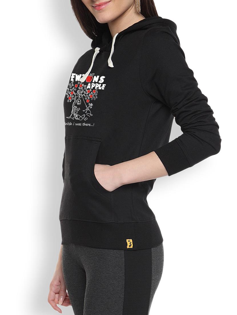 printed black sweatshirt - 1218089 - Zoom Image - 1