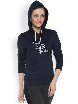 printed navy blue sweatshirt - 1218125 - Standard Image - 2