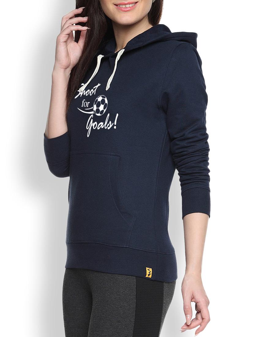 printed navy blue sweatshirt - 1218125 - Zoom Image - 1