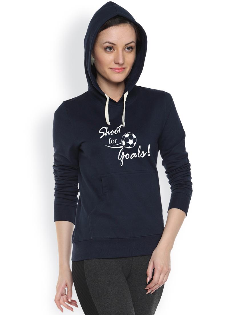 printed navy blue sweatshirt - 1218125 - Zoom Image - 2