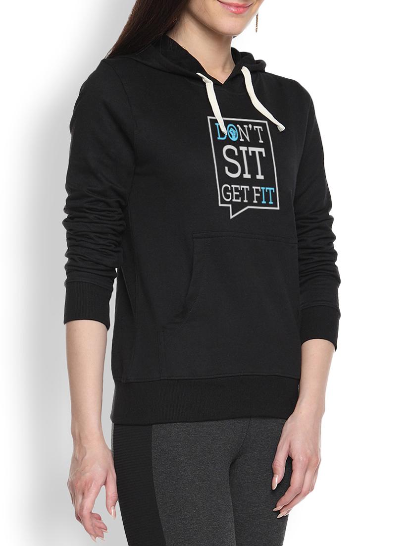 printed black sweatshirt - 1218131 - Zoom Image - 1