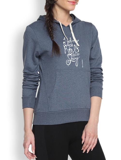 printed denim sweatshirt - 1218139 - Standard Image - 1