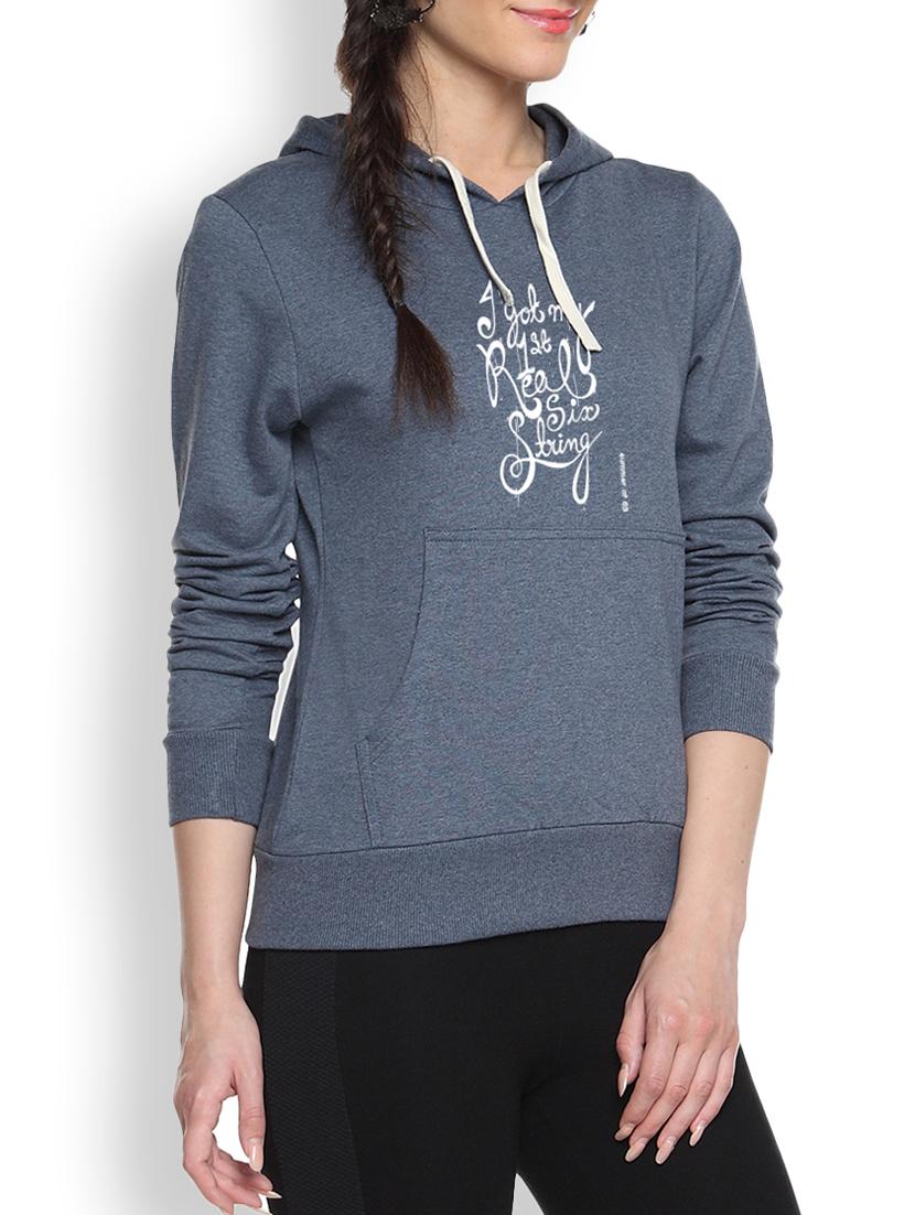 printed denim sweatshirt - 1218139 - Zoom Image - 1