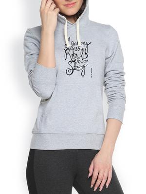 printed grey sweatshirt - 1218140 - Standard Image - 2