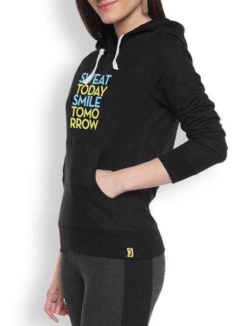 printed black sweatshirt - 1218143 - Standard Image - 1