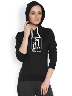 printed black sweatshirt - 1218158 - Standard Image - 2