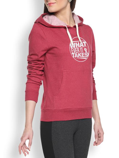 printed maroon sweatshirt - 1218176 - Standard Image - 1