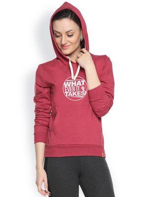 printed maroon sweatshirt - 1218176 - Standard Image - 2