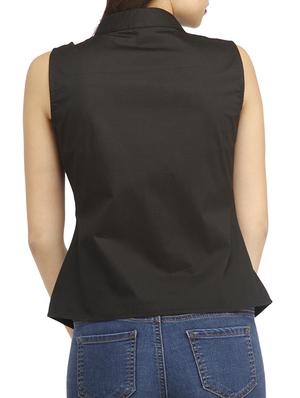 mandarin neck button detail summer jacket - 12197566 - Standard Image - 3