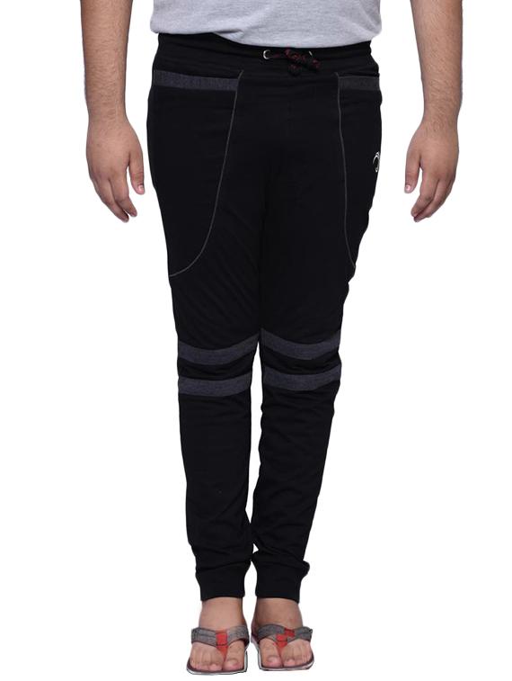 black cotton track pant - 12204905 - Zoom Image - 1