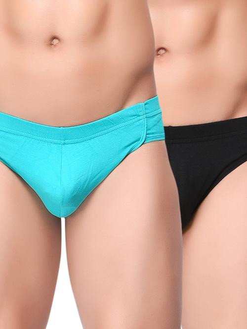 multi colored cotton blend brief - 12204920 - Standard Image - 1