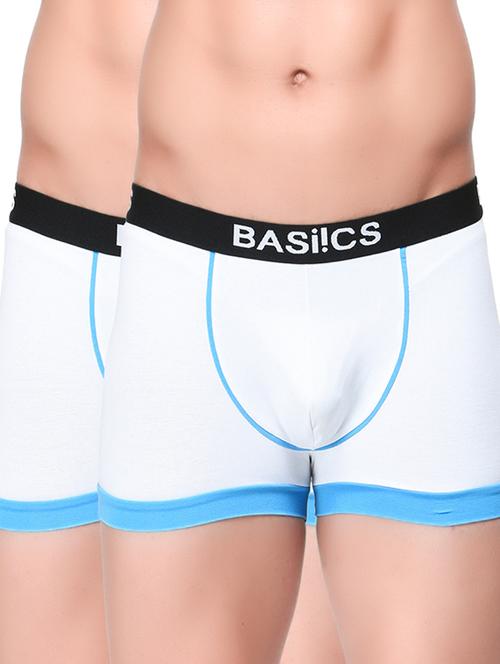 white cotton trunks brief (set of 2) - 12205085 - Standard Image - 1