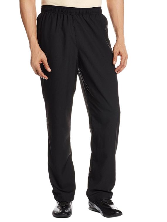 black polyester full length track pant - 12205370 - Zoom Image - 1