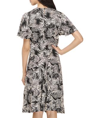 black printed crepe top and skirt set - 12206363 - Standard Image - 3