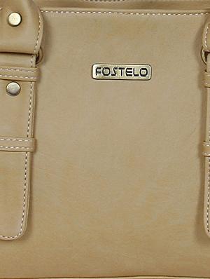 beige faux leather handbag - 1220943 - Standard Image - 4