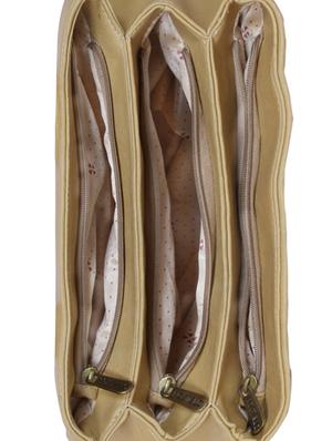 beige faux leather handbag - 1220943 - Standard Image - 5