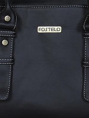 solid black faux leather handbag - 1220944 - Standard Image - 4