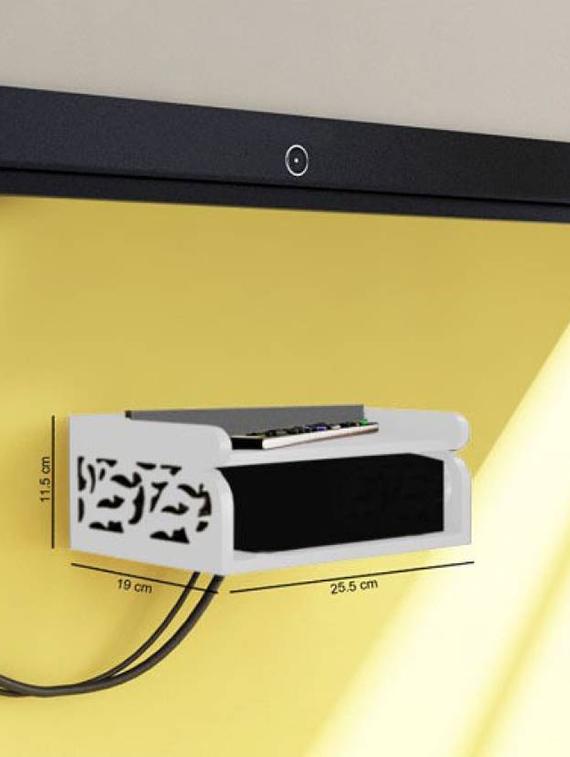 wooden beautiful design set top box wall shelf - 12210438 - Zoom Image - 3