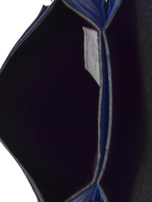 blue leatherette cutwork sling bag - 12220993 - Standard Image - 3