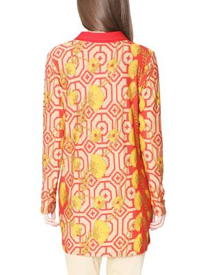 red and beige printed shirt tunic - 1223787 - Standard Image - 3