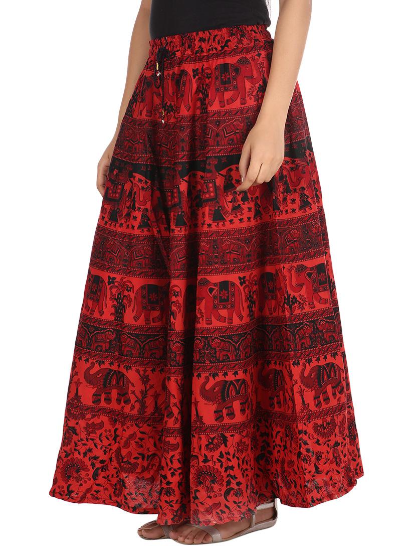 jaipuri printed long skirt - 12239796 - Zoom Image - 2