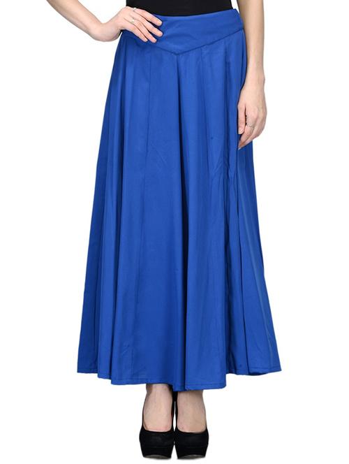 blue crepe palazzos - 12239843 - Standard Image - 1
