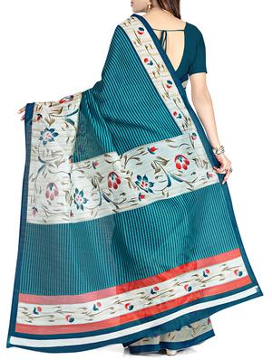 multi colored silk saree with blouse - 12240811 - Standard Image - 2