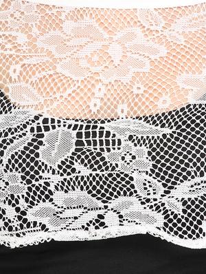 laced net crop shrug - 12241954 - Standard Image - 4