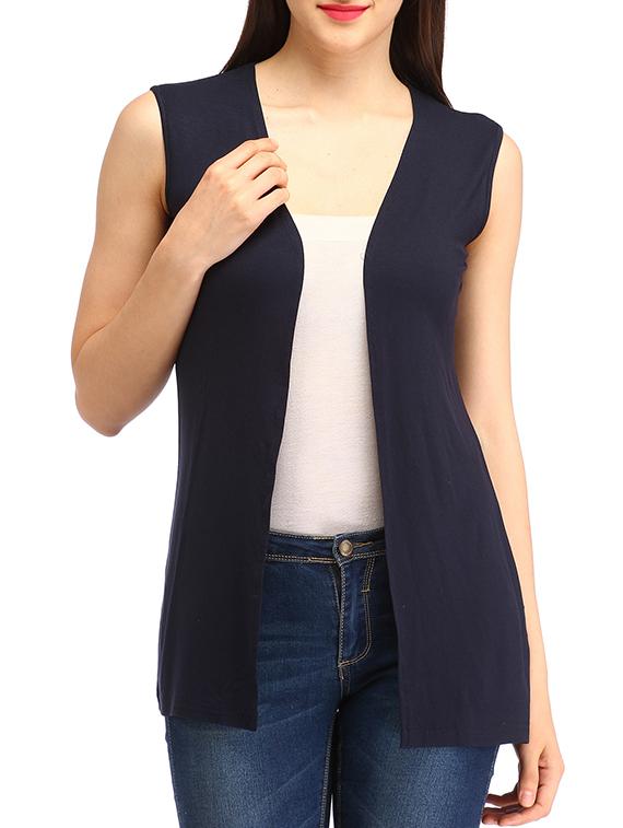 sleeveless solid shrug - 12241963 - Zoom Image - 1