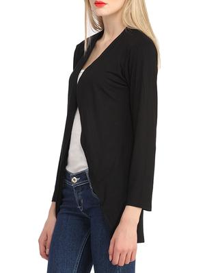 long sleeved solid shrug - 12241966 - Standard Image - 2