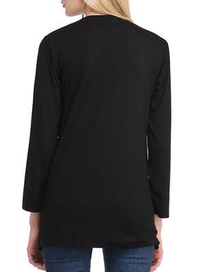 long sleeved solid shrug - 12241966 - Standard Image - 3