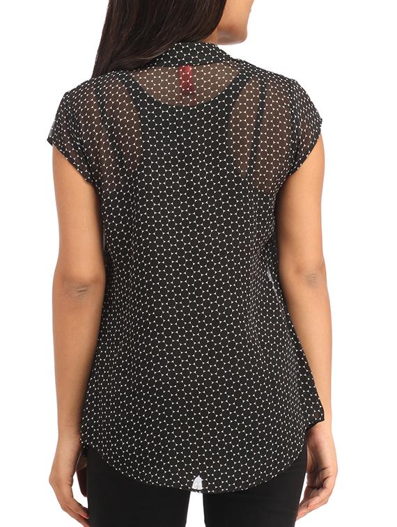 geometric printed shrug - 12241988 - Zoom Image - 3