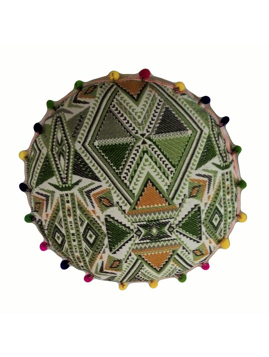 jacquard cotton woven floor cushion - 12243370 - Zoom Image - 2