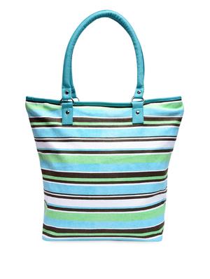 multicolor yarn dyed striped canvas tote bag - 1224460 - Standard Image - 2