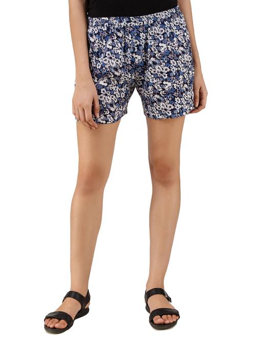blue rayon short - 12245091 - Standard Image - 1