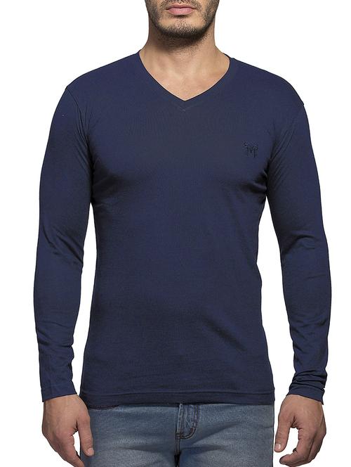 dark blue cotton tshirt - 12247242 - Very Small Image - 1