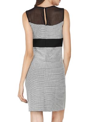 white printed sheath dress - 12249004 - Standard Image - 3