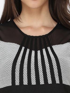 white printed sheath dress - 12249004 - Standard Image - 4