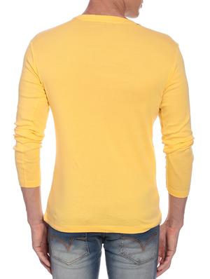 solid yellow cotton t-shirt - 12249218 - Standard Image - 3
