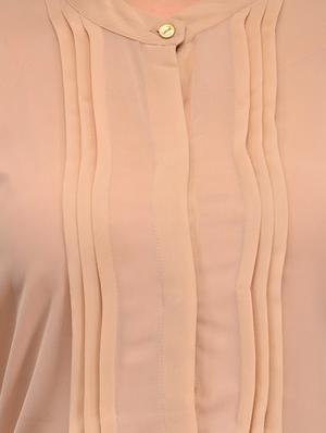 beige georgette regular shirt - 12250734 - Standard Image - 4